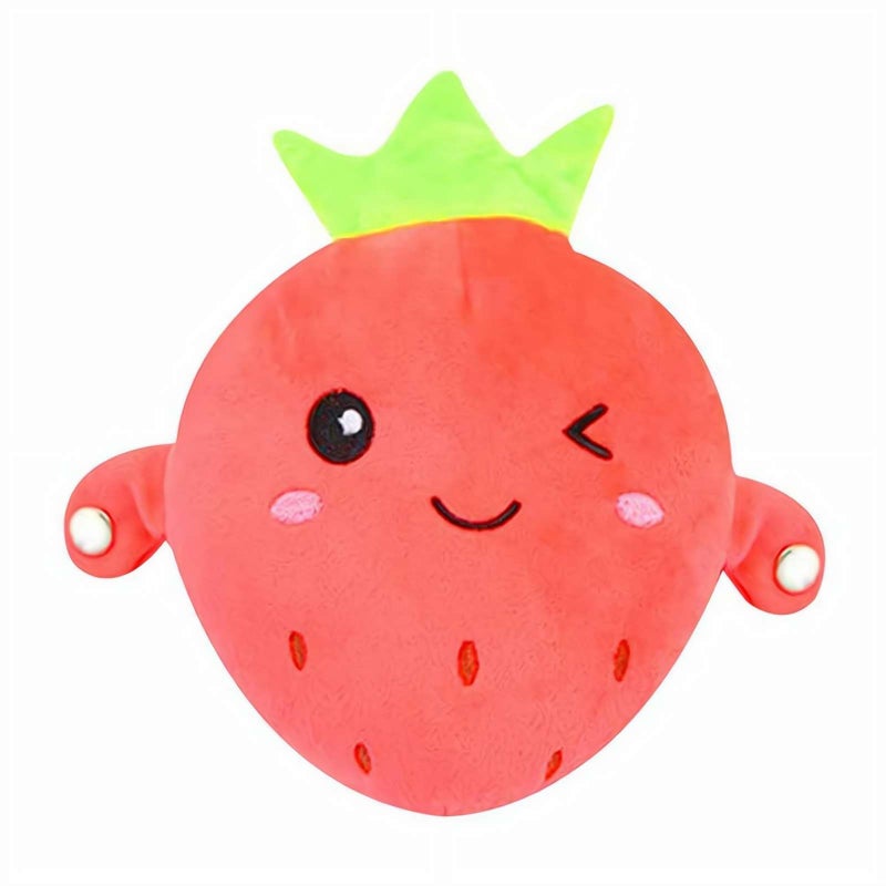 Interactive Sensor Music Doll - Induction Toys with Touch-Activated Melodies and Soft Plush Design for Toddlers, Babies & Sensory Play, (Strawberry) - Image 1